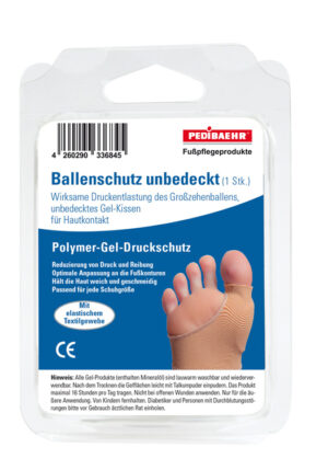 Gel-Ballenschutz unbedeckt