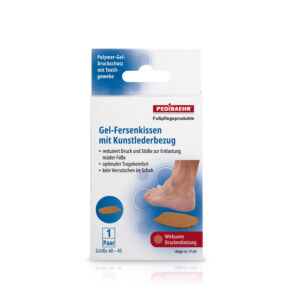Gel-Fersenkissen mit Kunstlederbezug